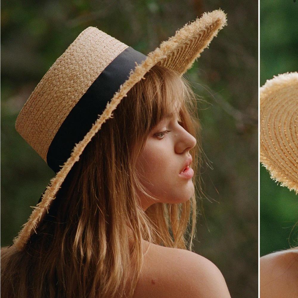 Lack of Color The ventura Straw Hat size l 59 cm NWT